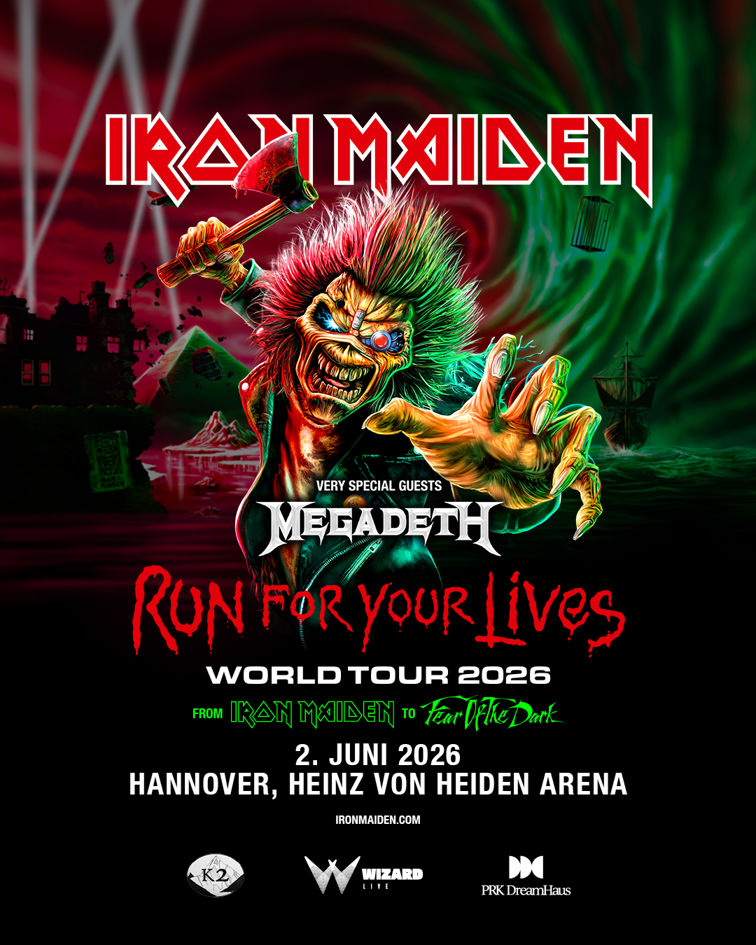 MEGADETH als Very Special Guests bei der 50th Anniversary Show von IRON MAIDEN bestätigt