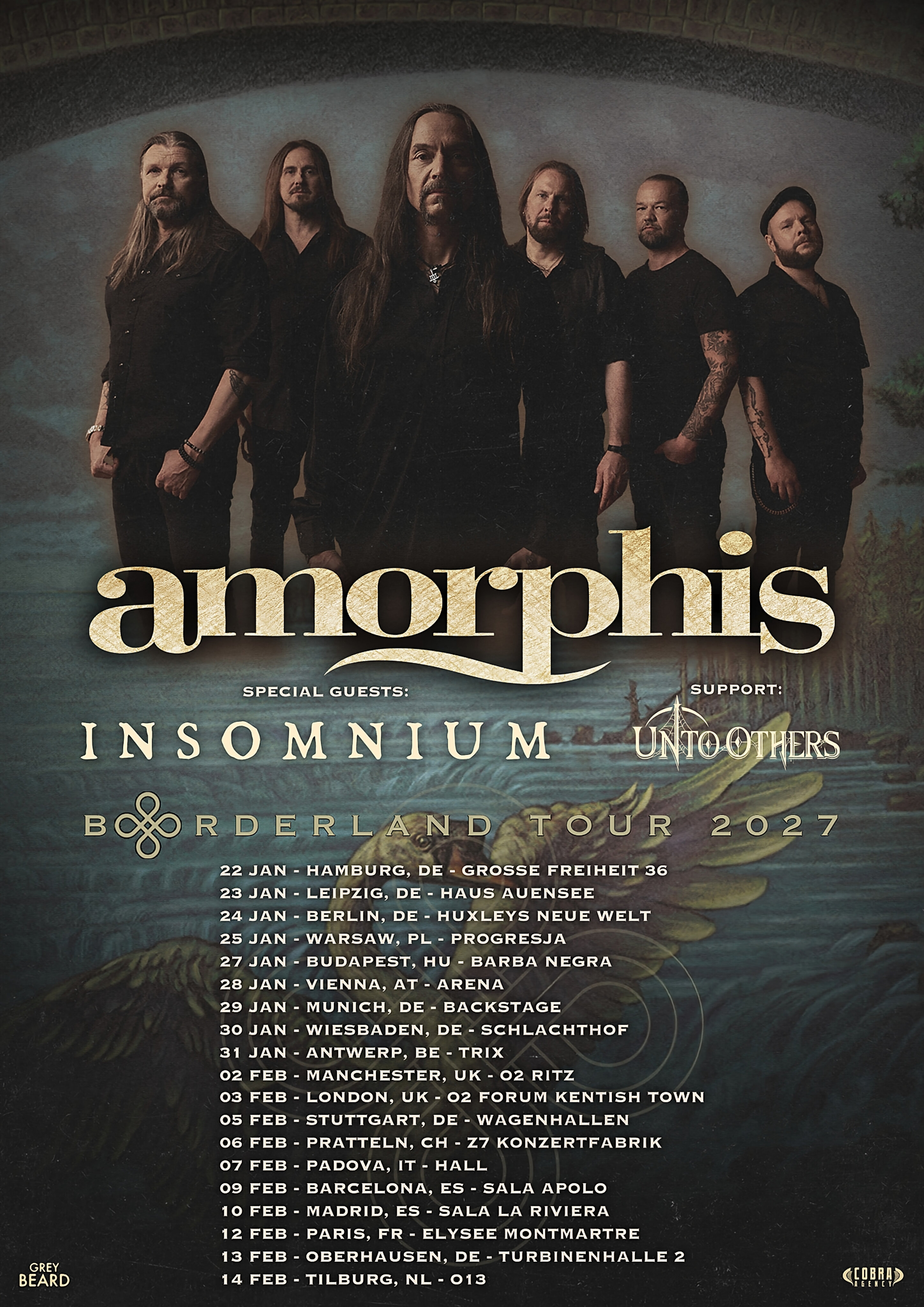AMORPHIS kündigen „Borderland Tour 2027“ durch Europa an