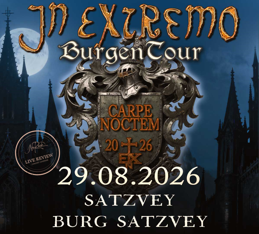 Tourplakat Carpe Noctem Burg Satzvey - In Extremo - Live Review