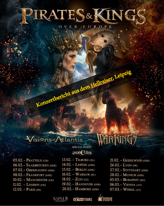 Konzertbericht: Warkings, Visions of Atlantis mit Induction als Special Guest