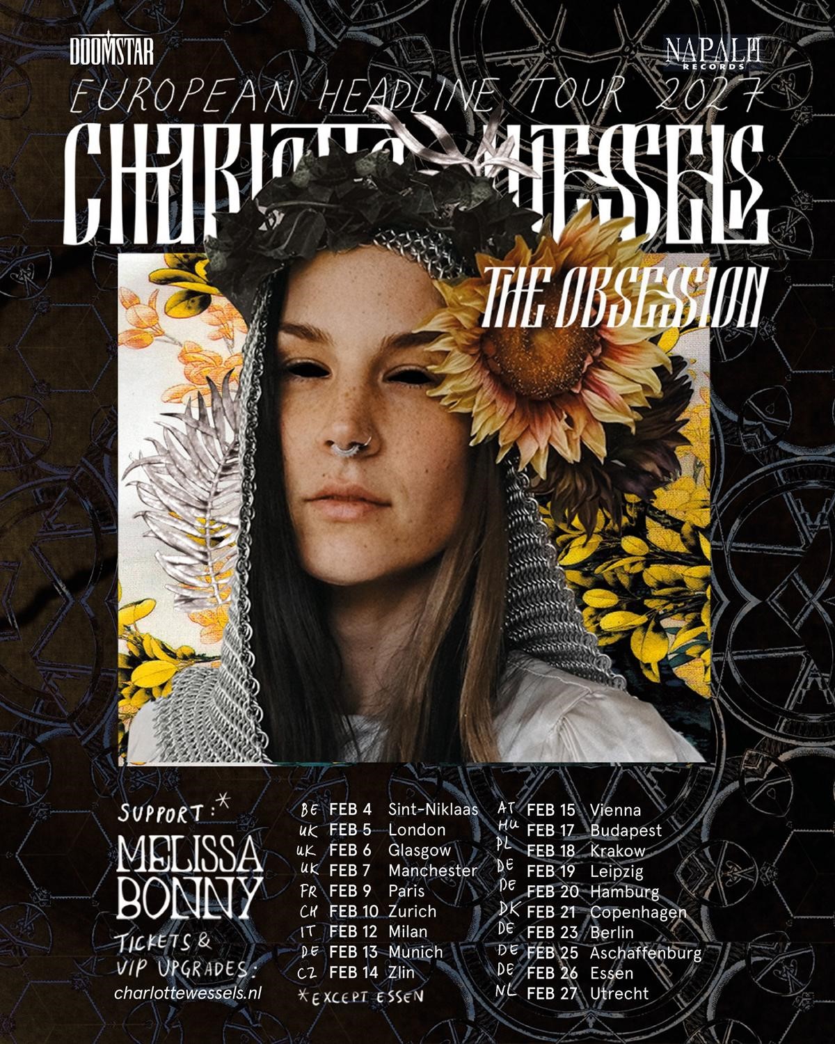 Charlotte Wessels kommt mit ihrer Band The Obsession auf Headliner Tour