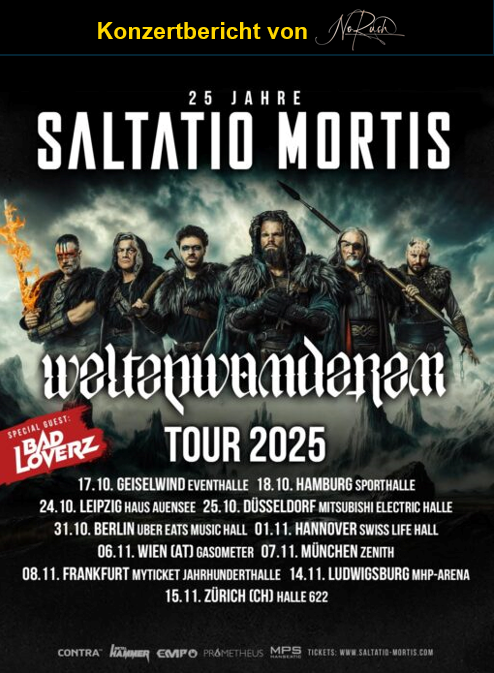 25 Jahre Saltatio Mortis – Konzertbericht „Weltenwanderer“ Tour 2025