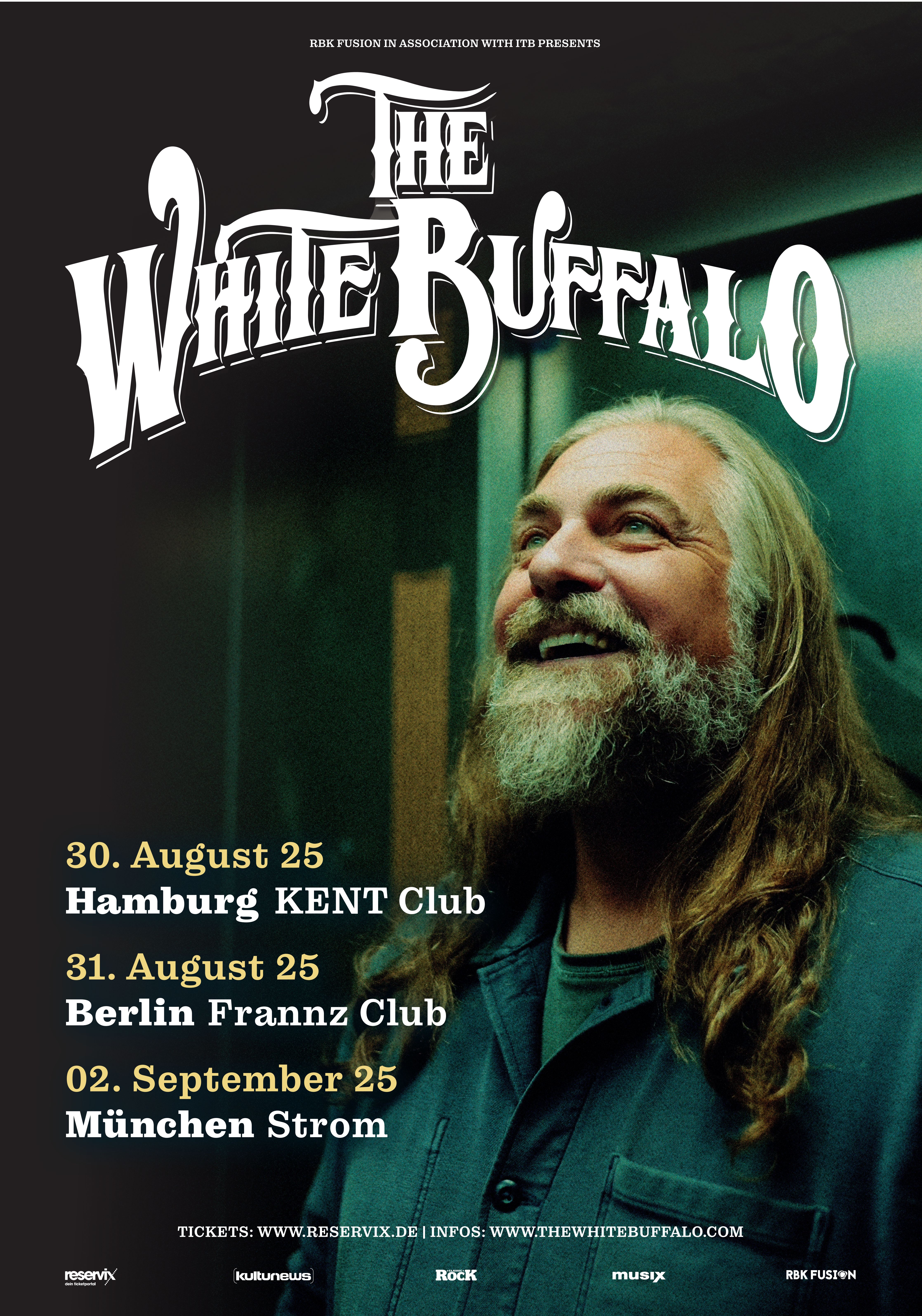 The White Buffalo kehrt 2025 für drei exklusive Konzerte nach Deutschland zurück!