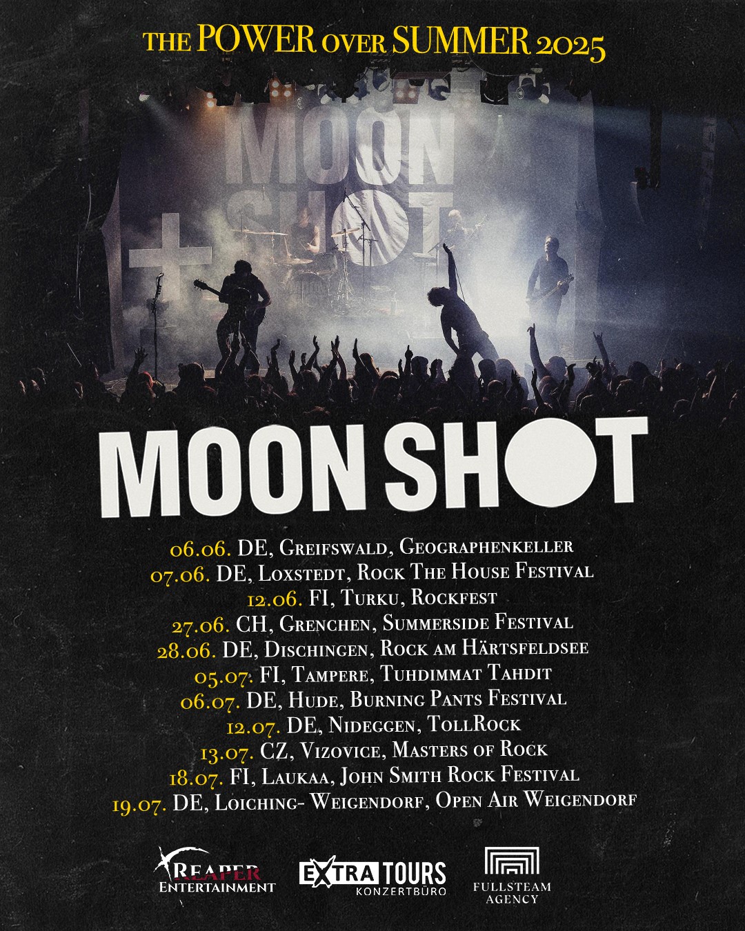 MOON SHOT beenden erfolgreiche Headliner-Tour, kündigen aber energiegeladenen Festivalsommer an!
