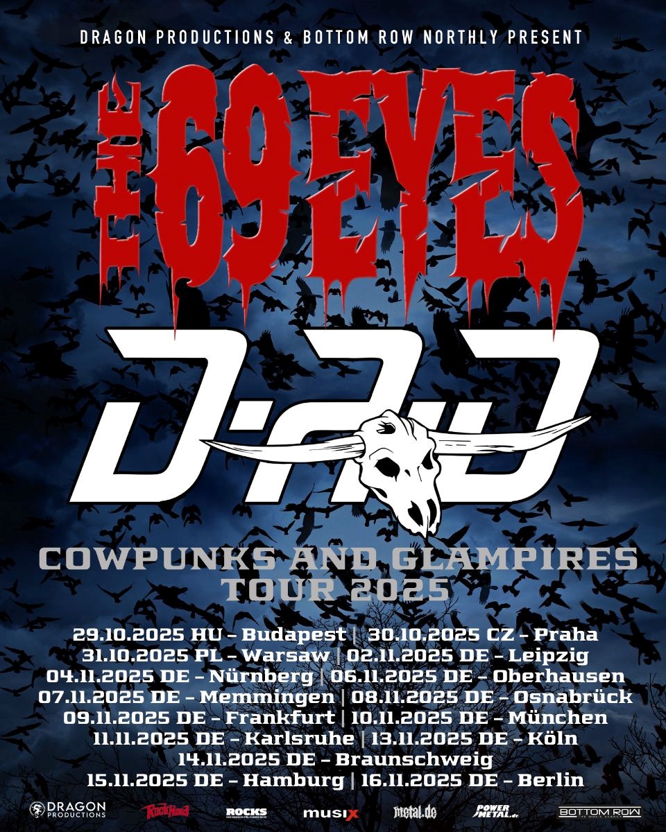 D-A-D & The 69 Eyes kündigen "COWPUNKS AND GLAMPIRES TOUR 2025" an!
