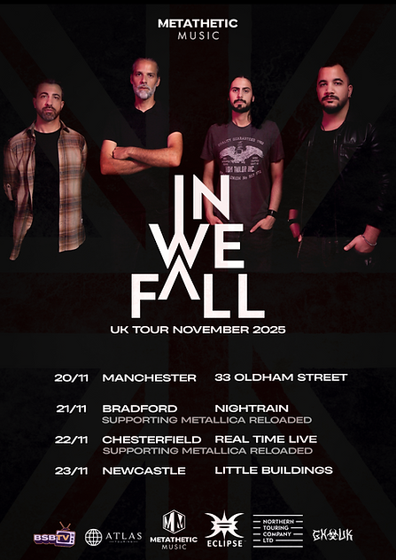 Tourplakat In We Fall UK 2025