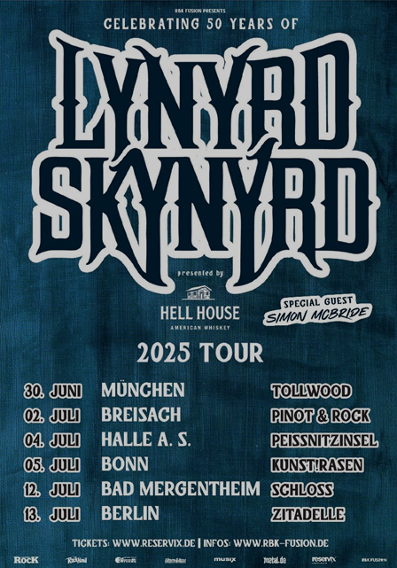 Update: Lynyrd Skynyrd – Celebrating 50 Years – 2025 Tour