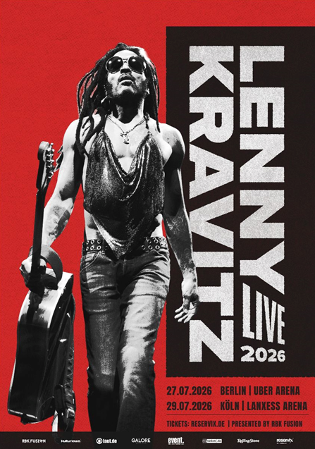 LENNY KRAVITZ kommt nach Deutschland – Berlin und Köln bekommen die volle Rock-Ladung