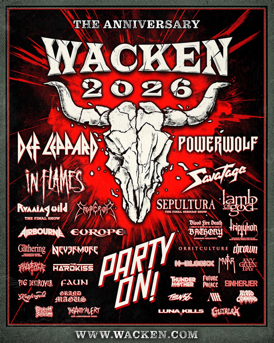 Erste Bands für das 35. Wacken Open Air 2026 enthüllt!