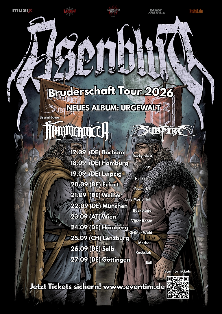 Asenblut kündigen „Bruderschaft“-Tour 2026 an