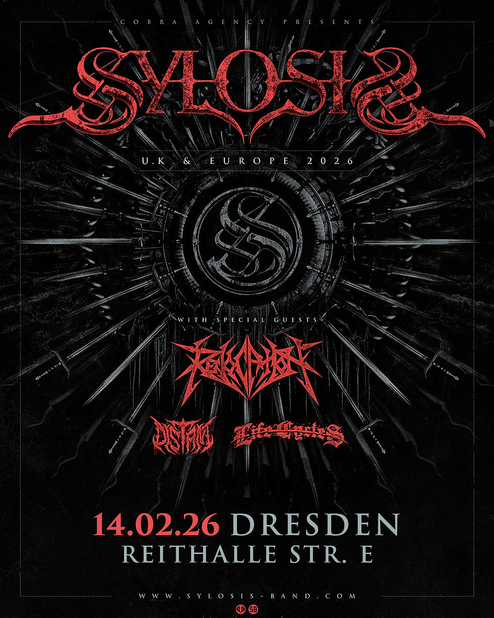 Konzertplakat Sylosis Dresden Reithalle