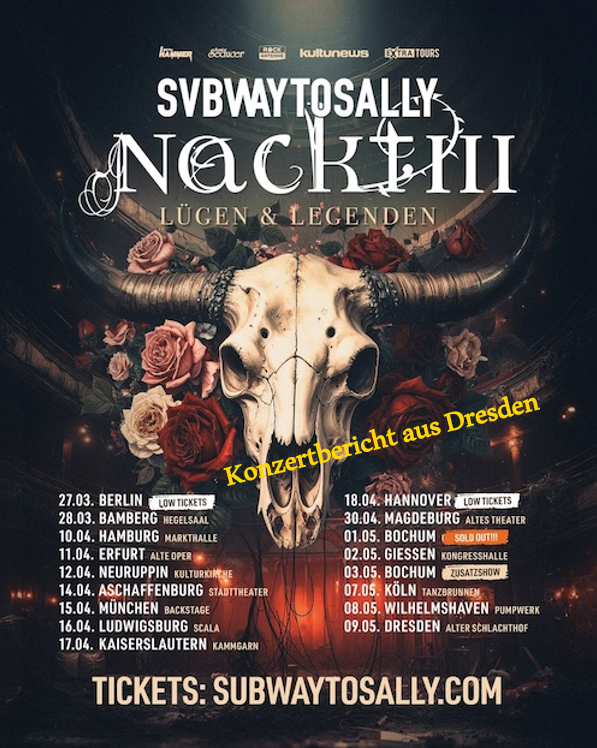 Subway to Sally feiern emotionales Tourfinale mit „Nackt III – Lügen & Legenden“ in Dresden