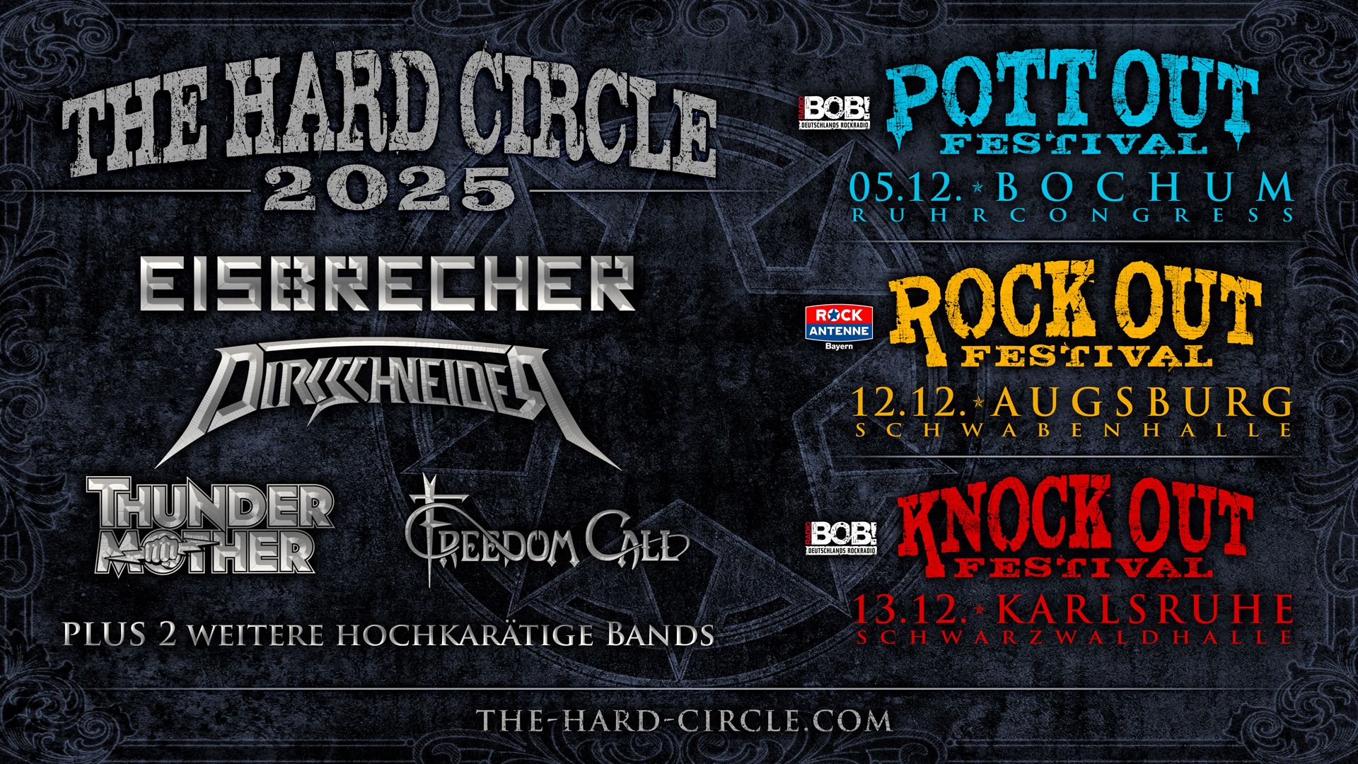 THE HARD CIRCLE FESTIVALS 2025: EISBRECHER und FREEDOM CALL als weitere Hochkaräter bestätigt!
