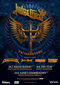 Judas Priest legen nach: Hochkarätige Special Guests für die FAITHKEEPERS TOUR 2026 bestätigt