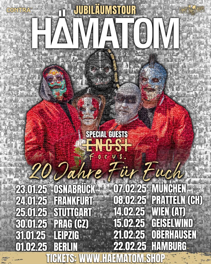 Konzertbericht: Hämatom - 20 Jahre Für Euch (Special Guest: Engst & Focus.)