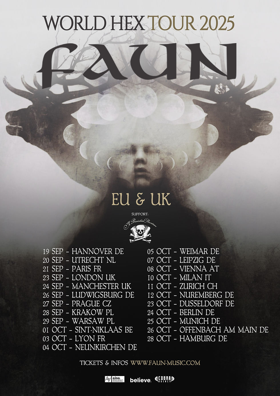 Tourplakat Faun Hex 2025