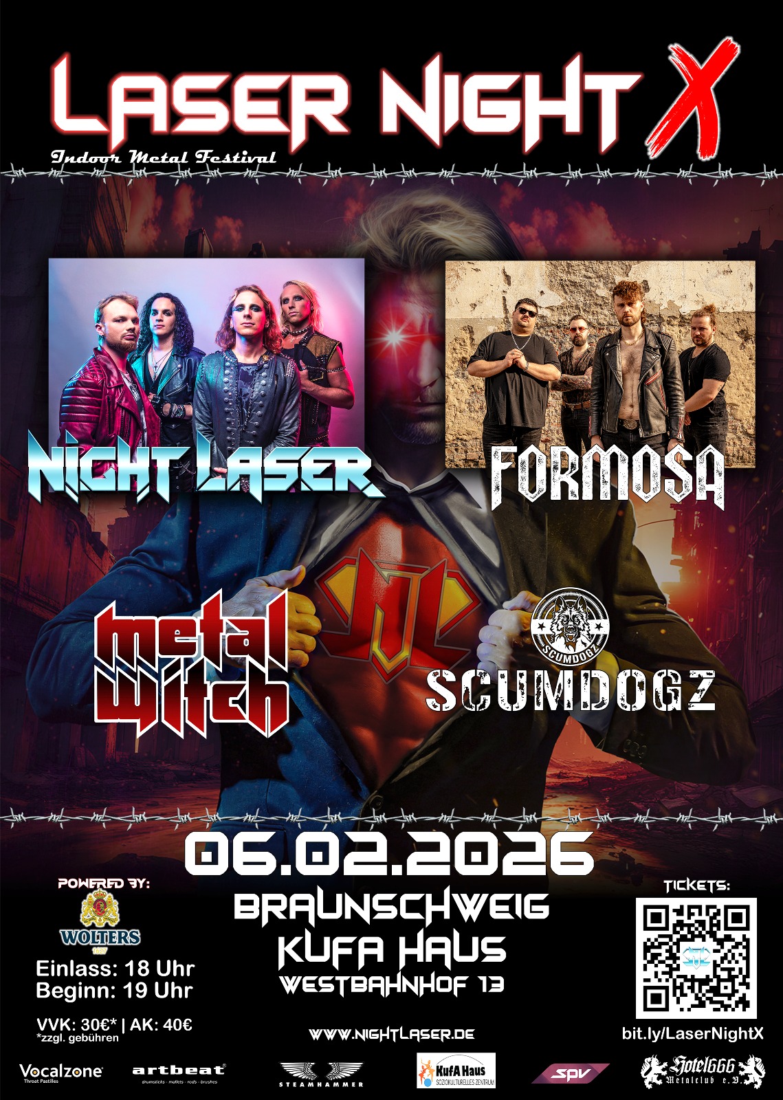 LASER NIGHT X – Das Rock- und Metal-Jubiläumsevent in der Löwenstadt