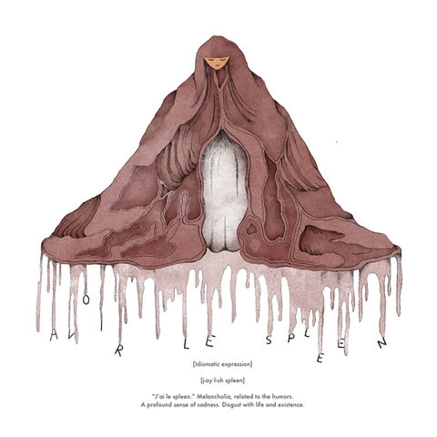 Avoir le Spleen

Part of a series of illustrations on the incommunicability of concepts across different cultures. The select French words and phrases that have no English equivalents are translated through illustrative scenes and character designs. 