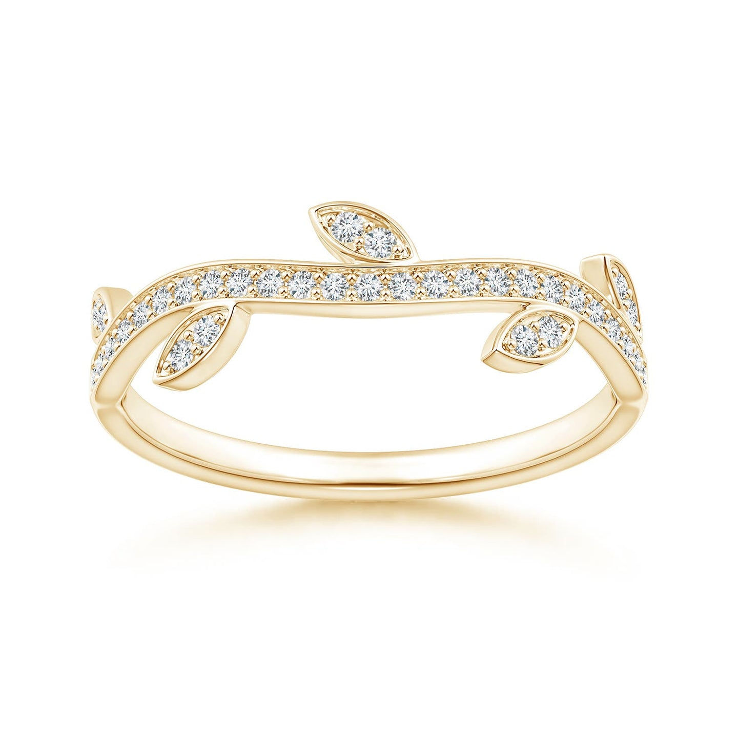 Diamond Leaf Ring