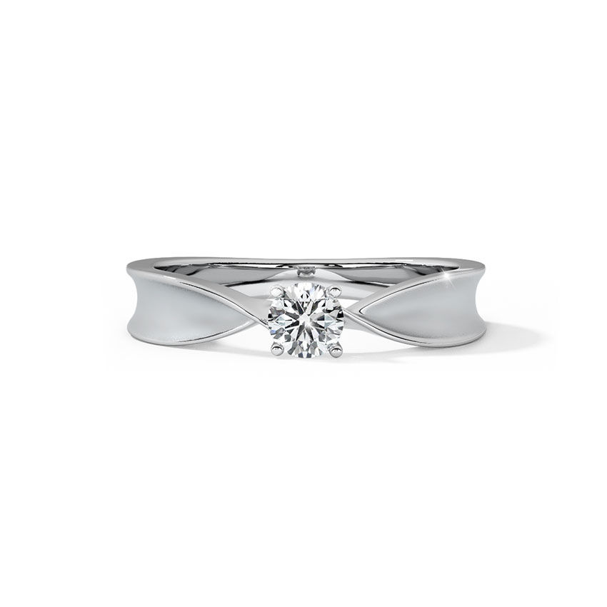 Bow Solitaire Diamond Ring