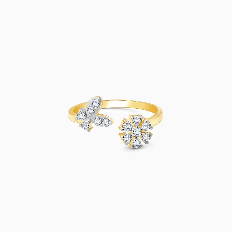 Dual Sparkling Diamond Ring