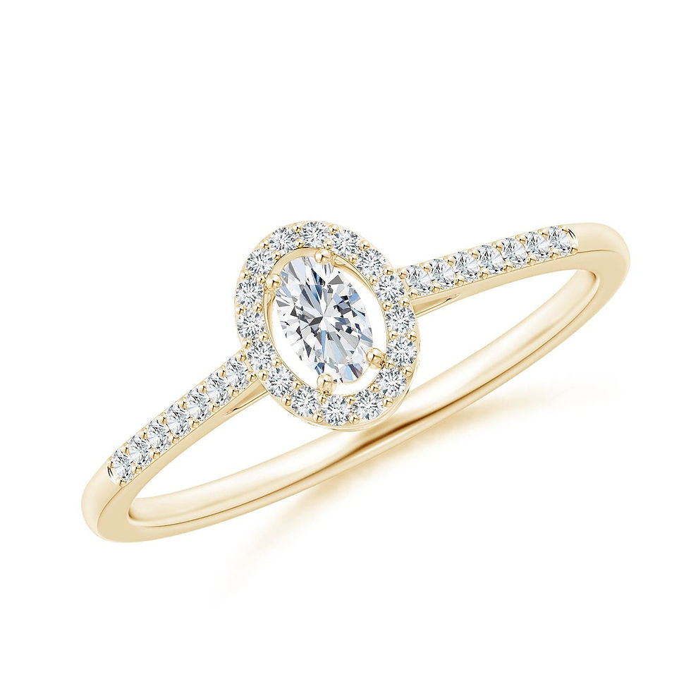 Elegant Oval Engagement Ring