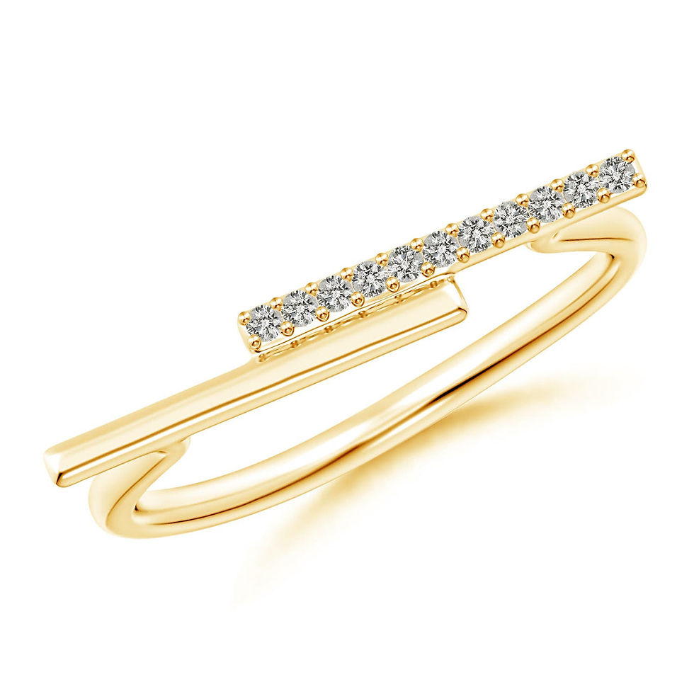 Parallel Bar Diamond Ring