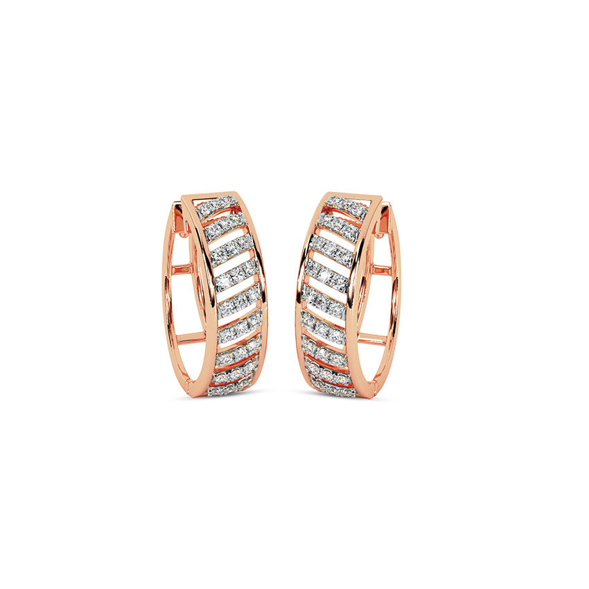 Classic Diamond Hoops