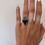 Thumbnail: Sea Glass+ Shark tooth ring size 5.25