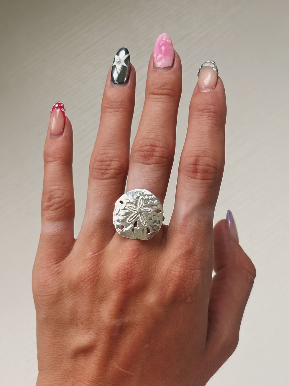 Thumbnail: Sand dollar ring size 7