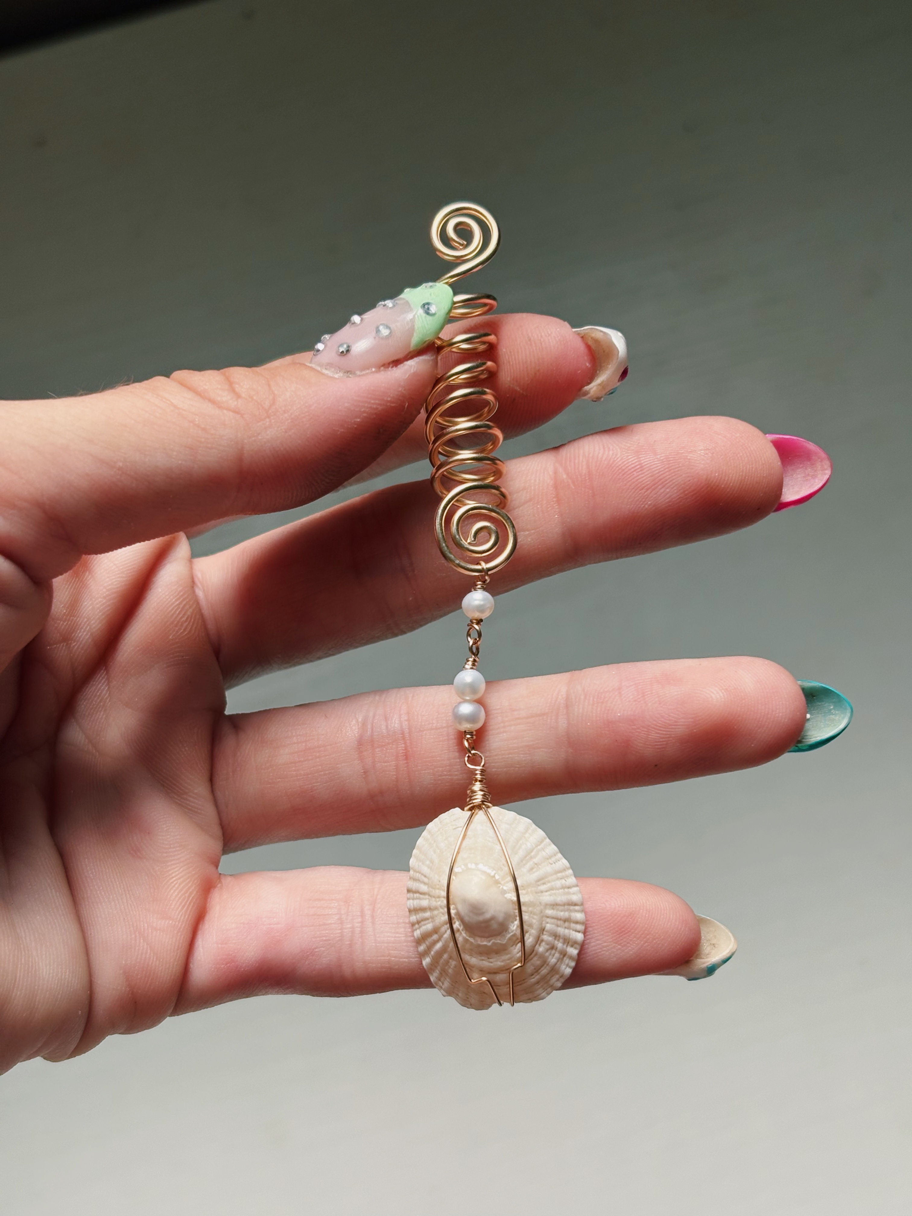 Gold filled spiral hair wrap