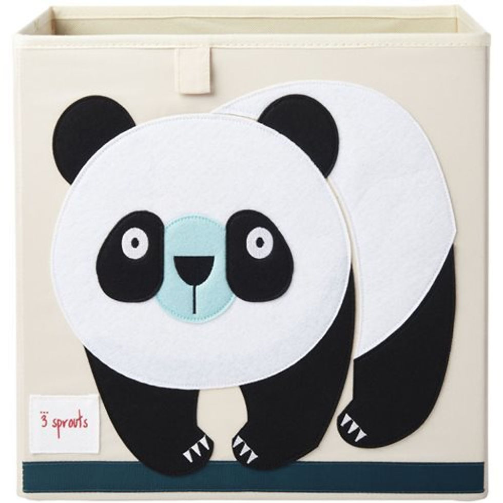 A designed storage box for toys - Panda 3Sprouts