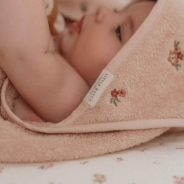 Thumbnail: Embroidered Hooded Towel 75×75 cm | Blossom