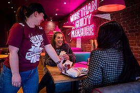 Customers enjoying food in I am Doner Bootle