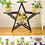 Thumbnail: Metal Indoor & Outdoor 4 Pots Stand - Star - Black