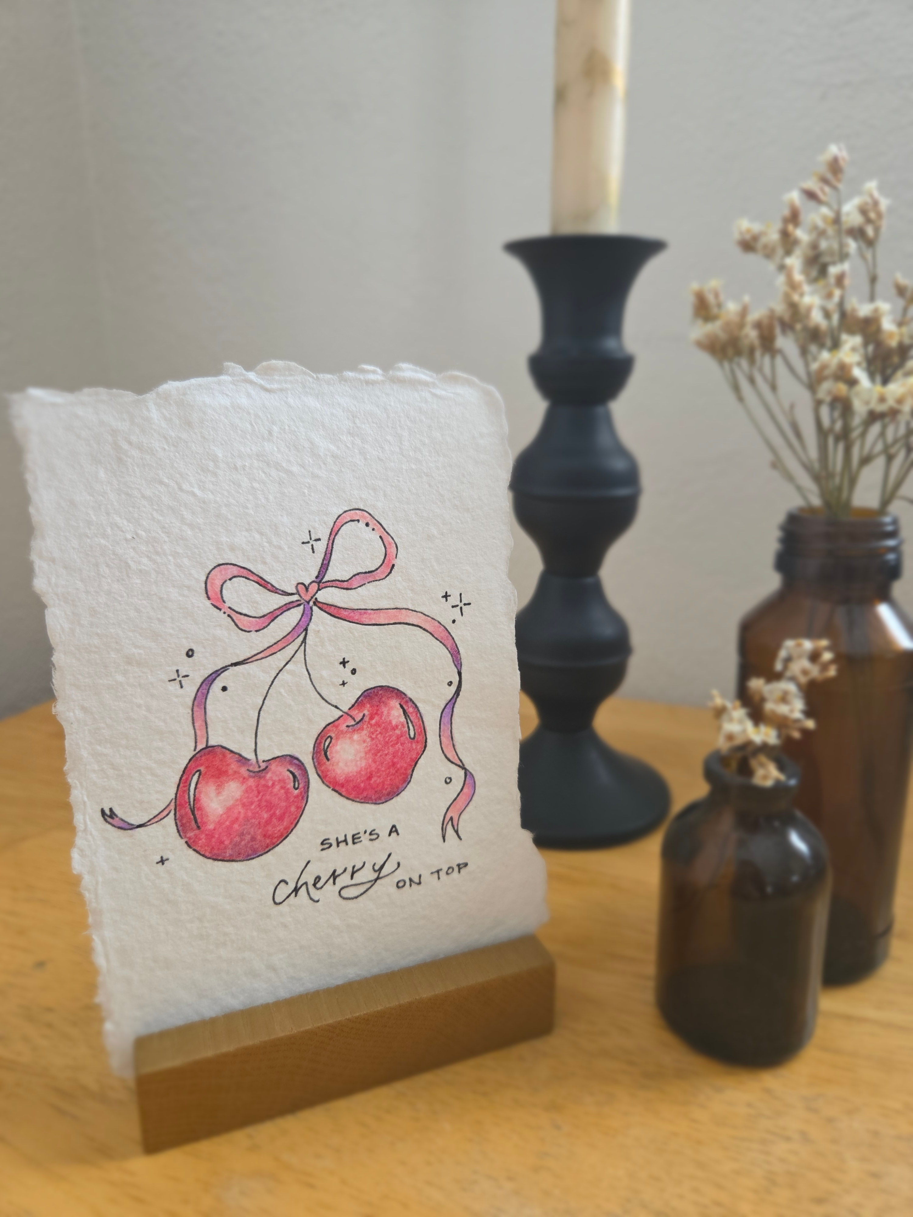 she's a cherry on top