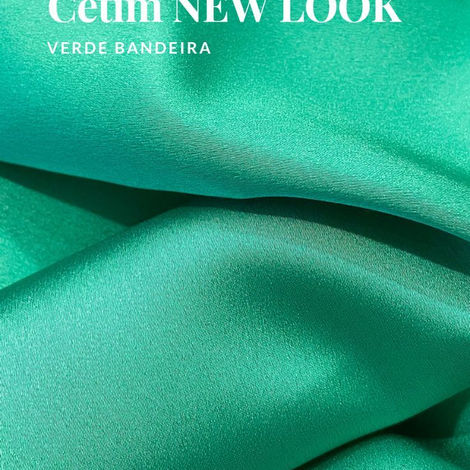 Satin, cetim, seda verde bandeira