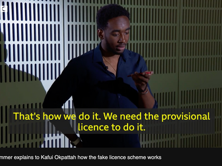 Fake driving licences offered online for £600