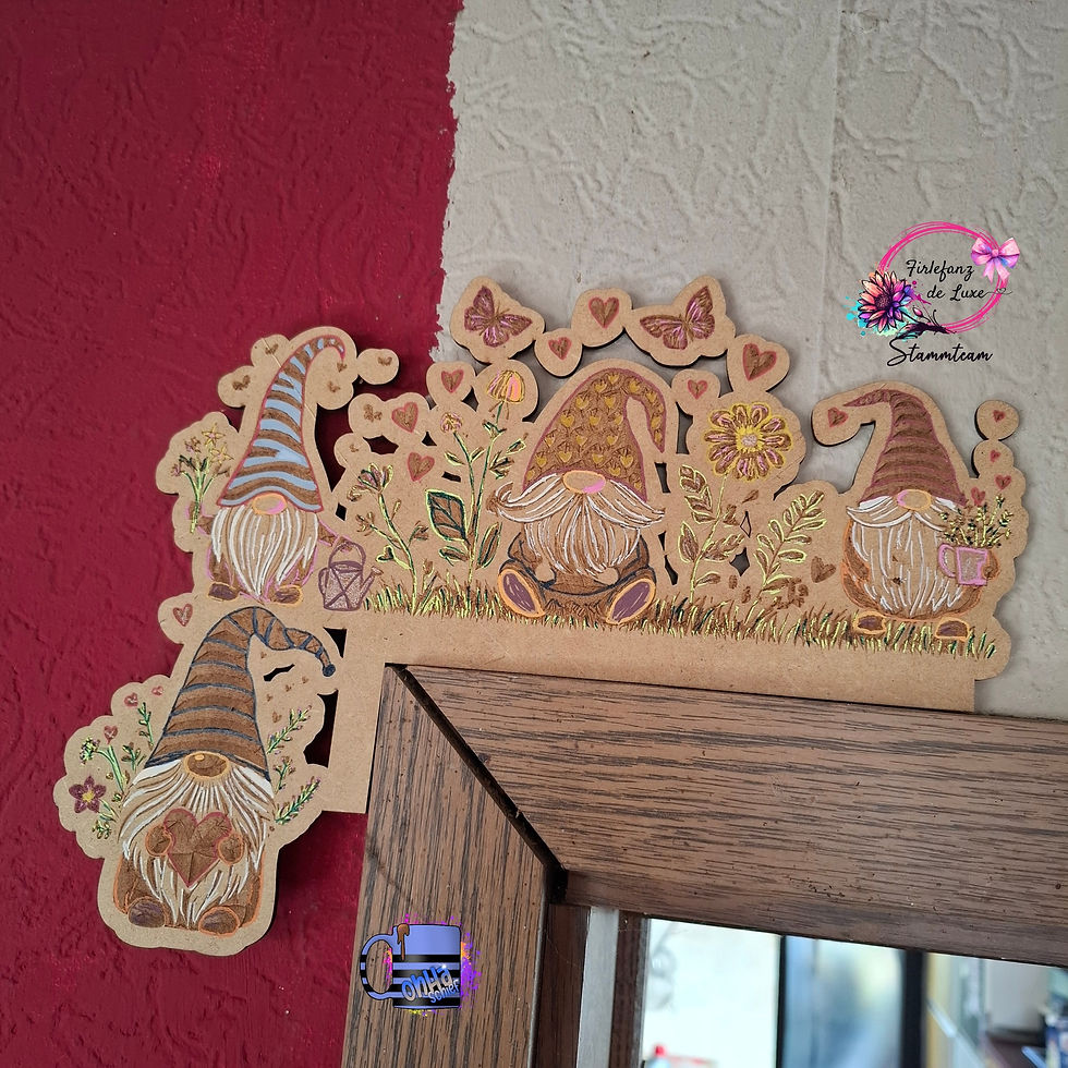 Miniaturbild: Frühlingswichtel Türhocker als Laserdatei