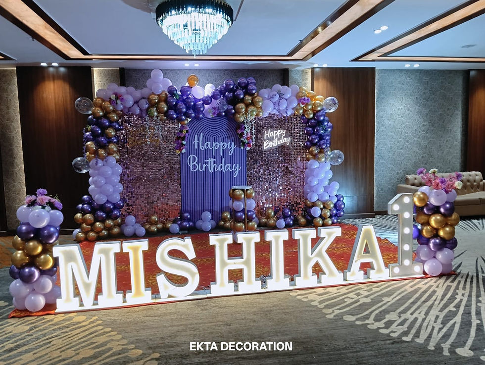 Birthday decoration