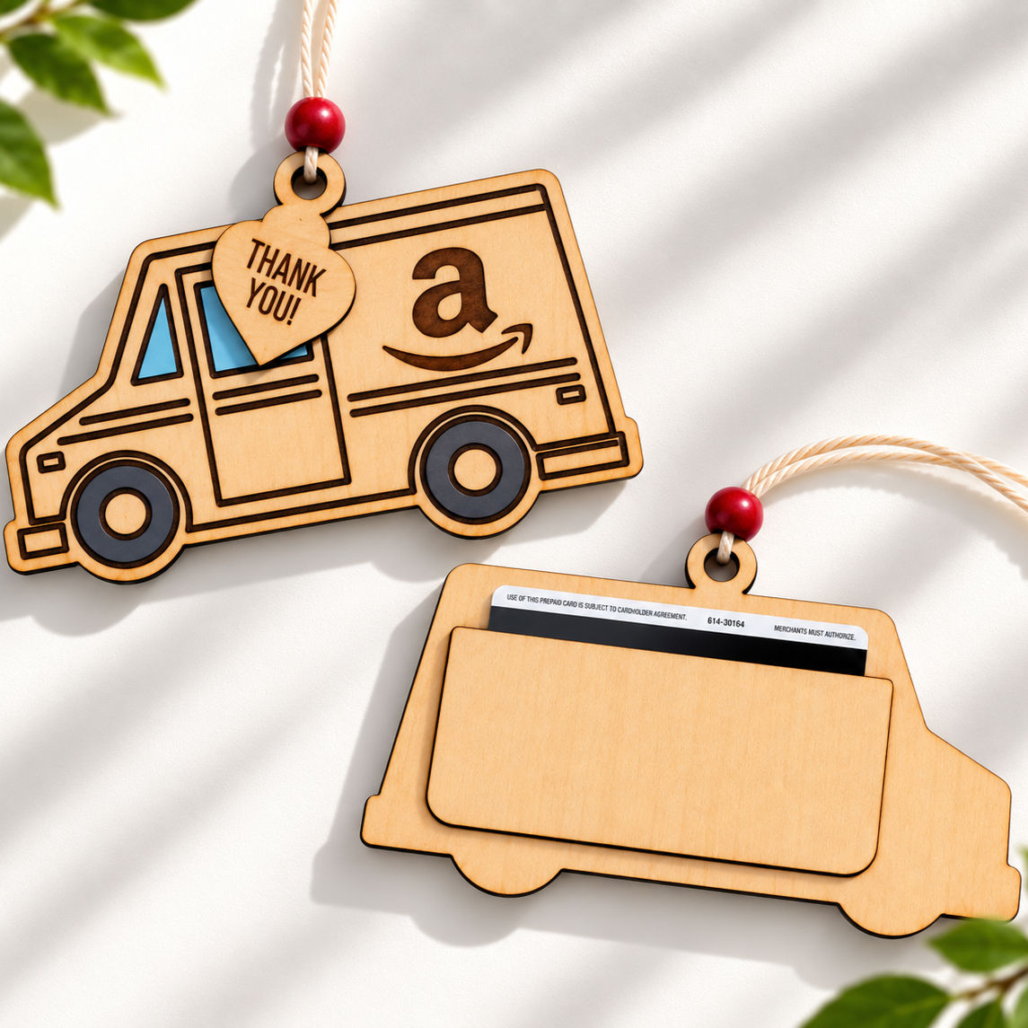 Amazon Delivery Driver Gift Card Holder Ornament