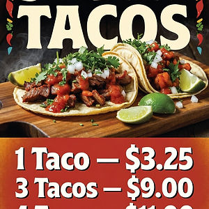 One ( 1 ) Street Taco