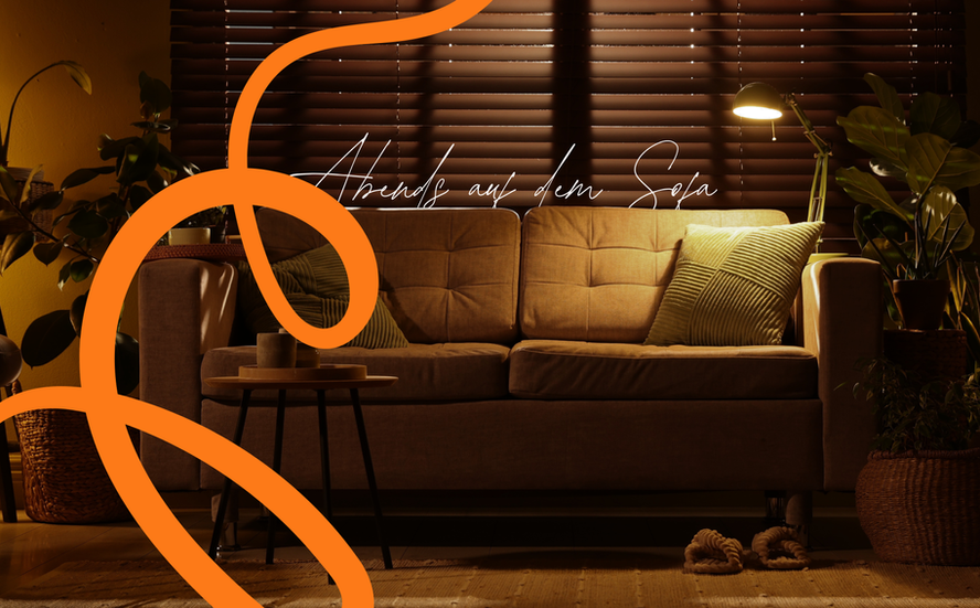Abends auf dem Sofa