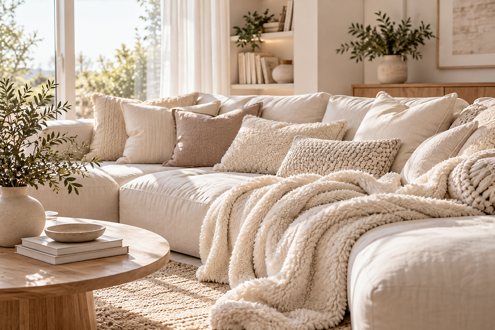 Gemütlichkeit, Wohnzimmer, Kuscheldecke