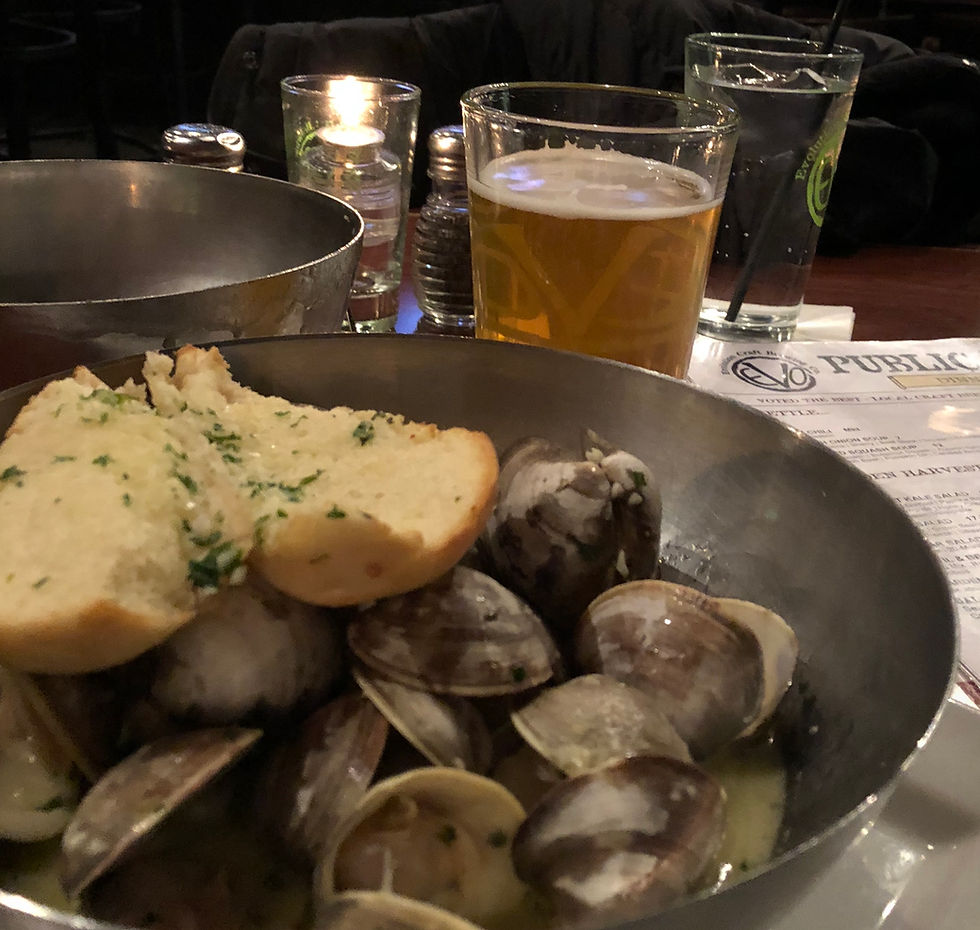 Delicious local clams