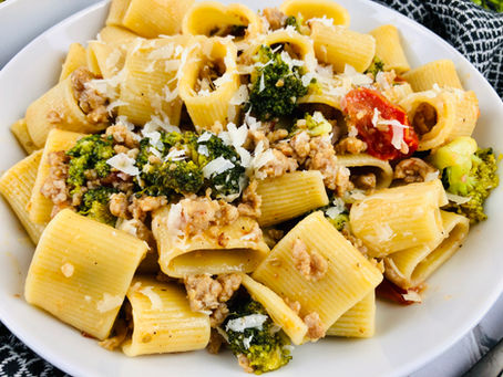 Italian Sausage Pasta with Broccoli and Tomatoes