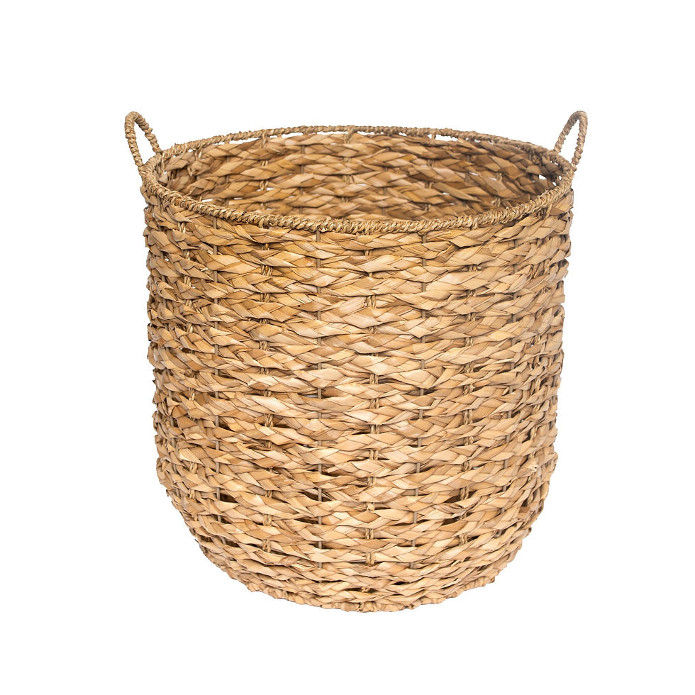 Thumbnail: Better Homes & Gardens Braided Rush Round Baskets, Set of 2, Extra Large & Large