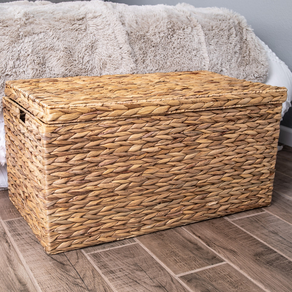 Thumbnail: Better Homes & Gardens Natural Water Hyacinth Storage Trunk, Large