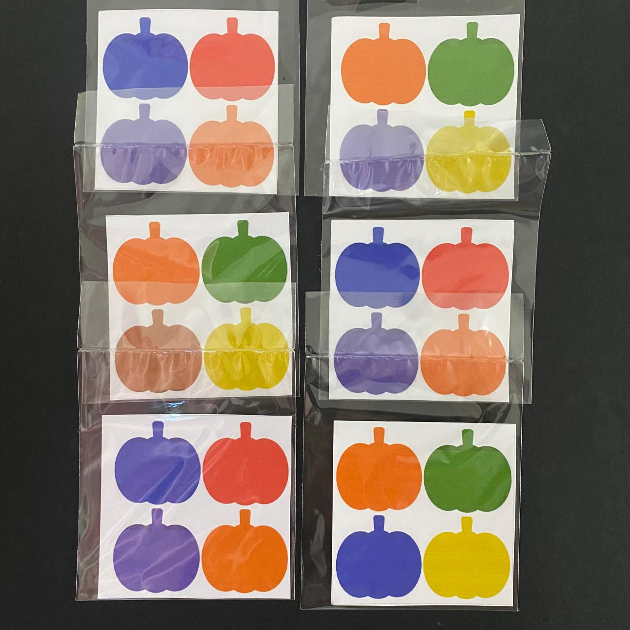 Paleta De Pintura Para Galleta PYO Cuadrada Calabazas Halloween