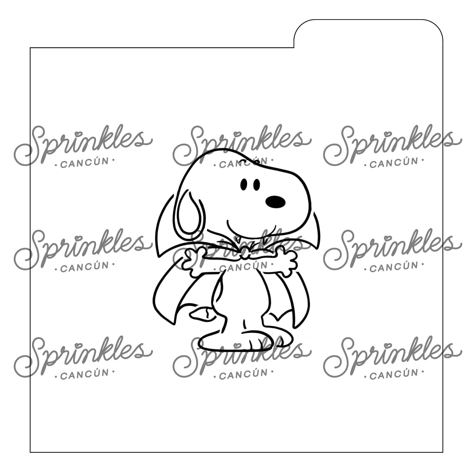 Stencil Snoopy Vampiro